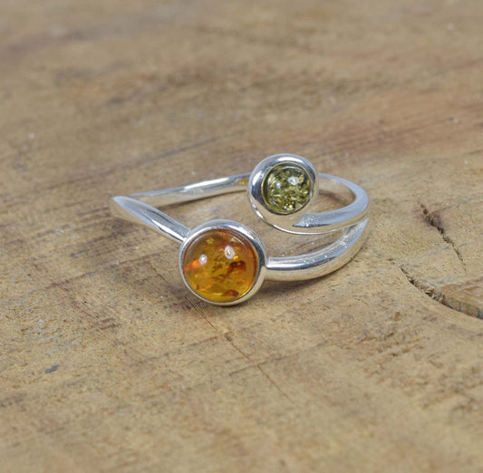 Baltic Amber 925 Sterling Silver Ring