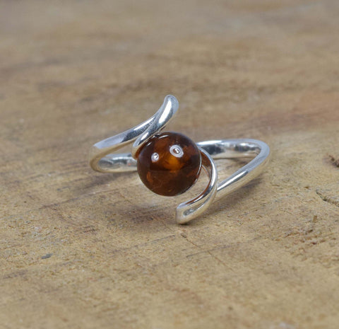 Baltic Amber 925 Sterling Silver Ring