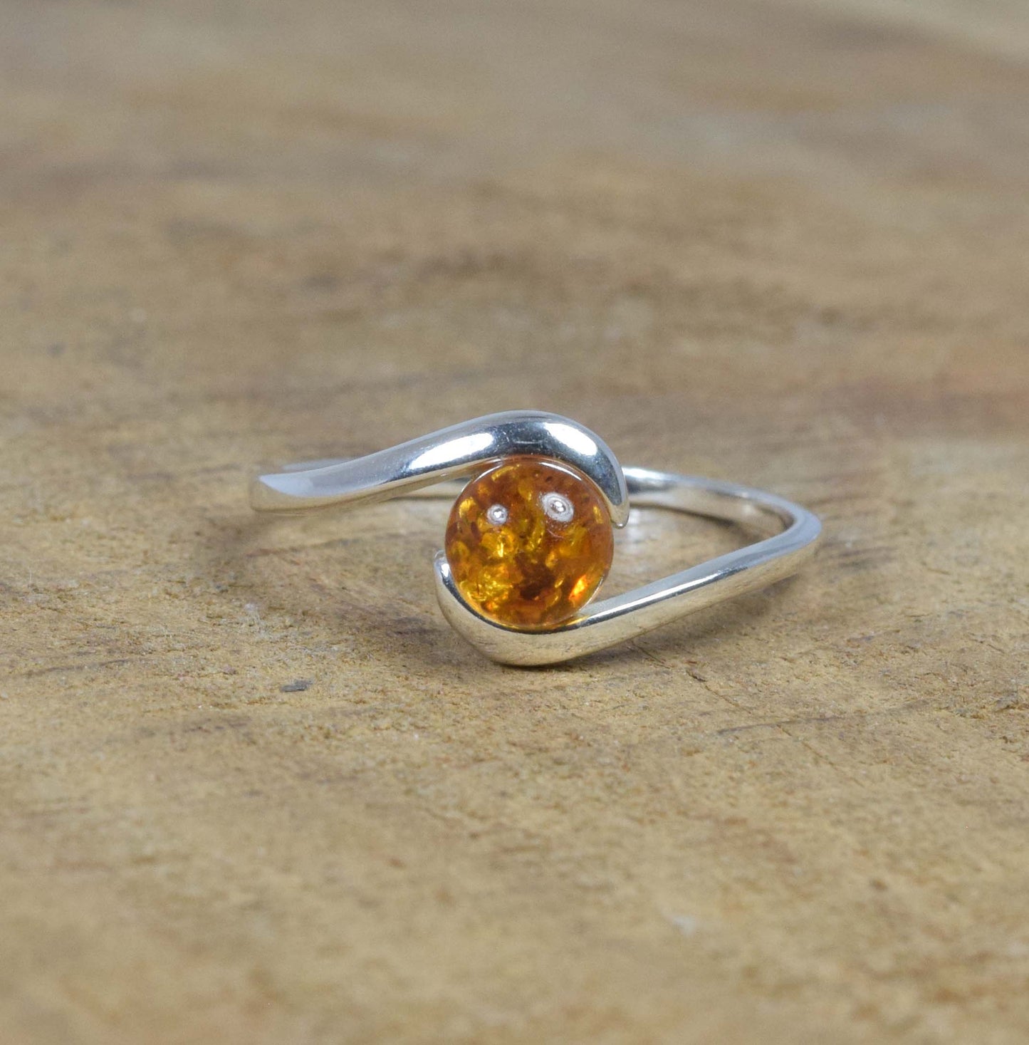 Baltic Amber 925 Sterling Silver Ring