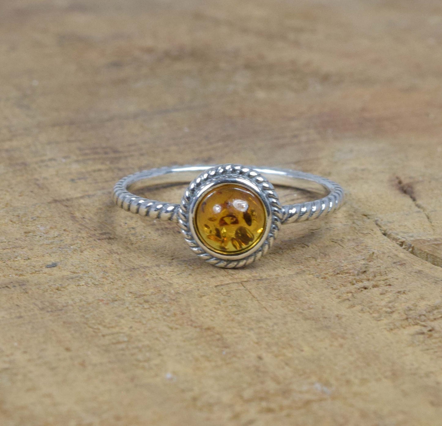 Baltic Amber 925 Sterling Silver Ring