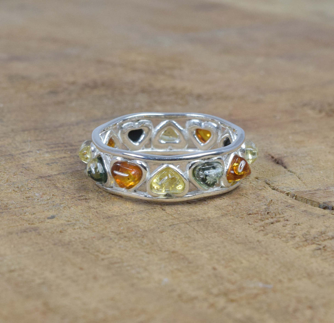 Baltic Amber 925 Sterling Silver Ring