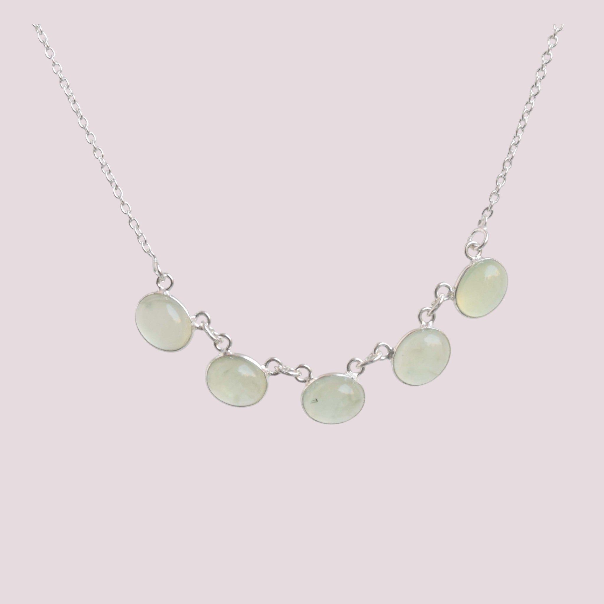925 Sterling Silver Natural Gemstone Choker Necklace