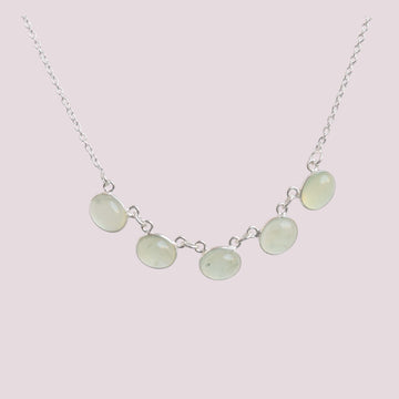 925 Sterling Silver Natural Gemstone Choker Necklace