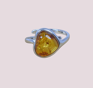 Baltic Amber 925 Sterling Silver Ring