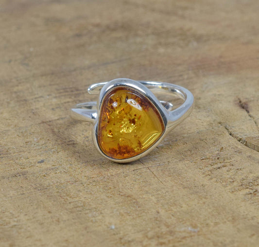 Baltic Amber 925 Sterling Silver Ring