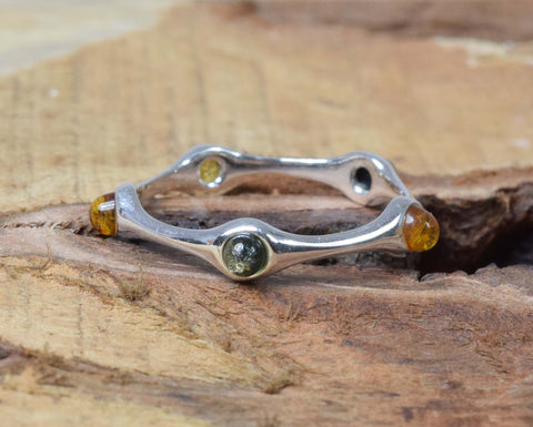 Baltic Amber 925 Sterling Silver Ring