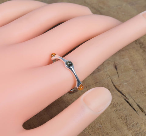 Baltic Amber 925 Sterling Silver Ring