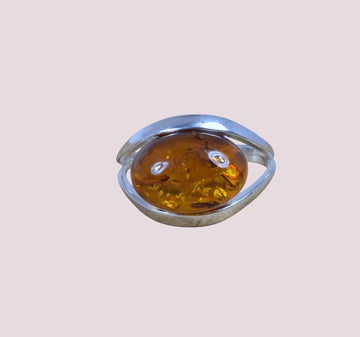 Baltic Amber 925 Sterling Silver Ring