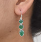 Green Onyx 925 Sterling Silver Gemstone Hook Earring