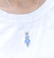 Blue Chalcedony 925 Sterling Silver Gemstone Necklace