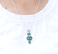 Green Emerald 925 Sterling Silver Gemstone Necklace