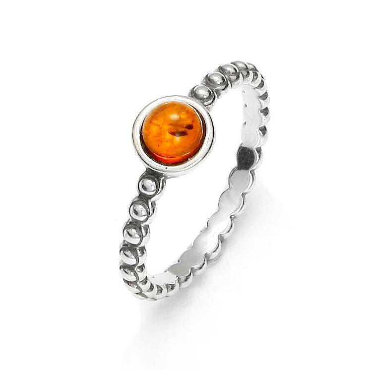 Baltic Amber 925 Sterling Silver Ring