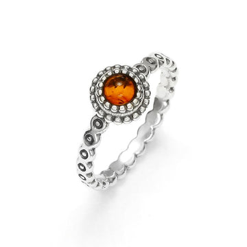 Baltic Amber 925 Sterling Silver Ring