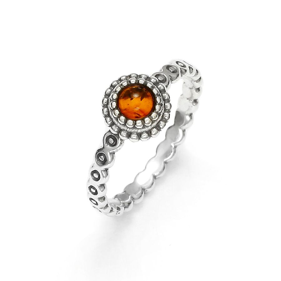 Baltic Amber 925 Sterling Silver Ring