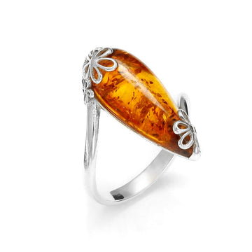 Baltic Amber 925 Sterling Silver Ring