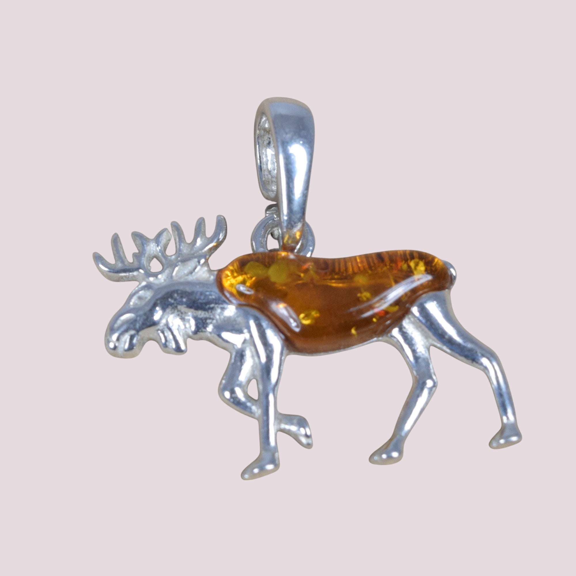 Baltic Amber 925 Sterling Silver Natural Gemstone Pendant