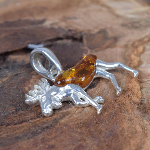 Baltic Amber 925 Sterling Silver Natural Gemstone Pendant