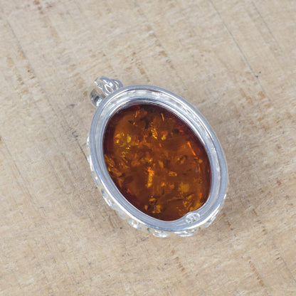 Baltic Amber 925 Sterling Silver Pendant