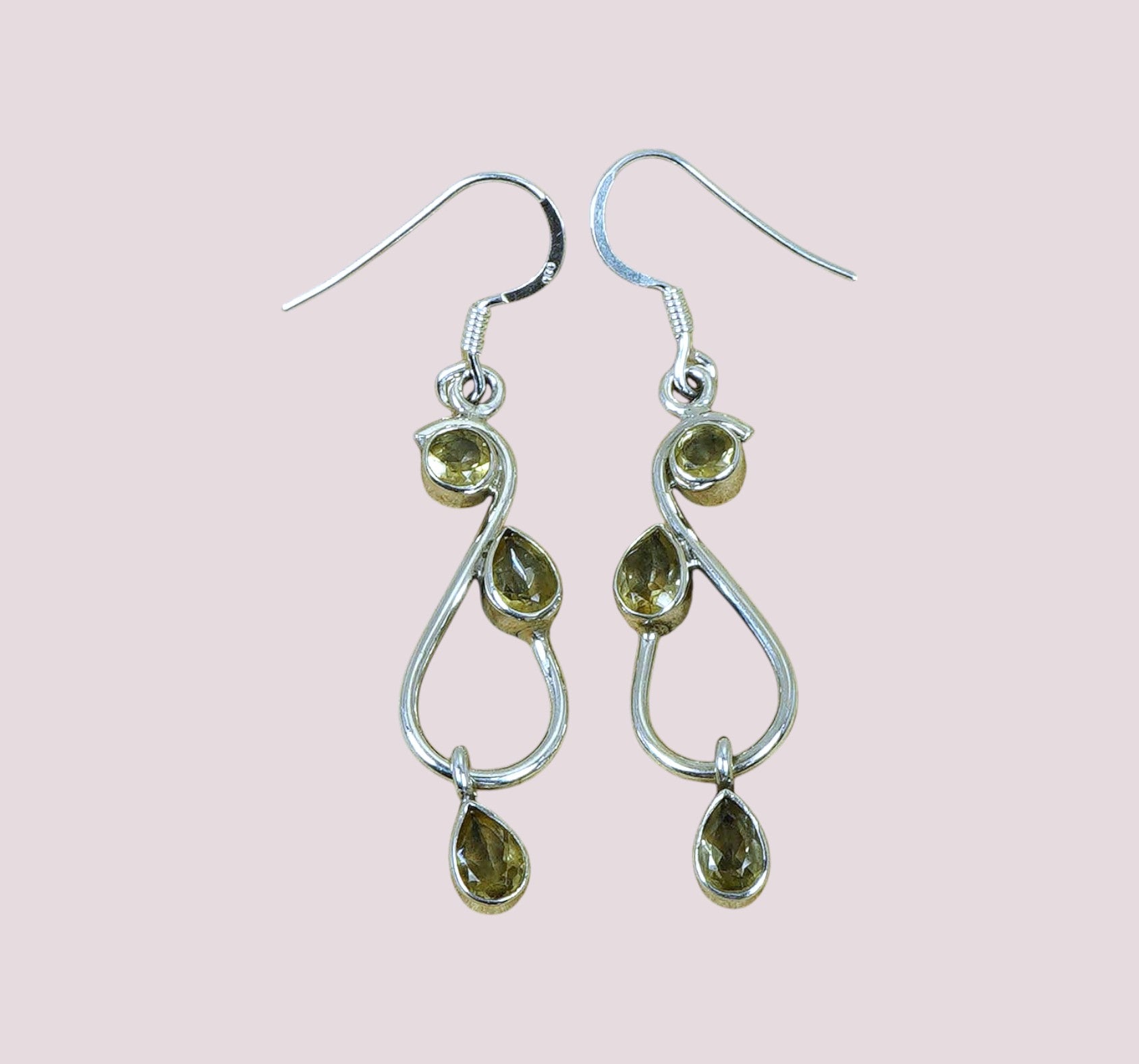 925 Sterling Silver Natural Gemstone Designer Earring