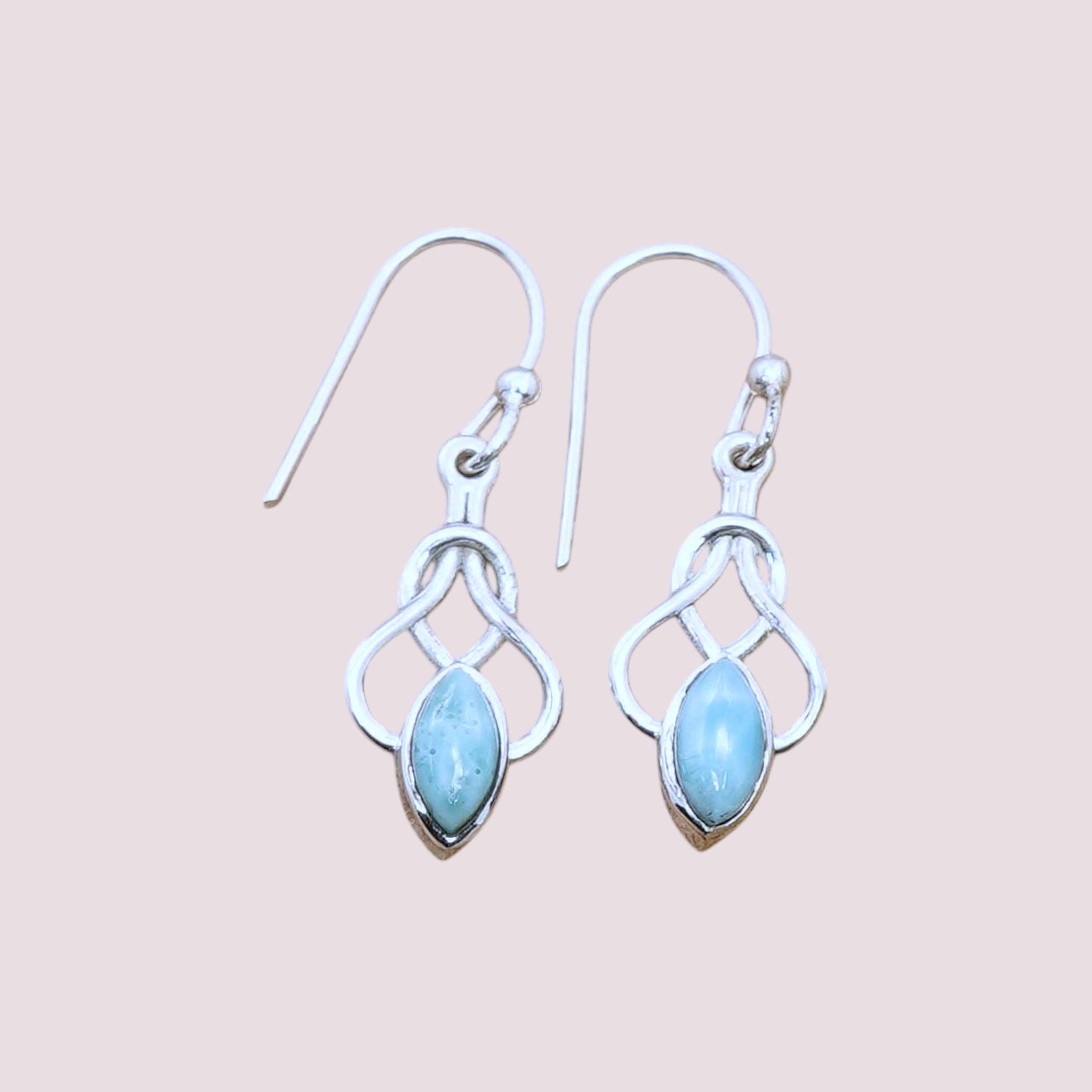 925 Sterling Silver Celtic Knot Drop Earrings