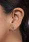 925 Sterling Silver Plain Circle Charm Stud Earring