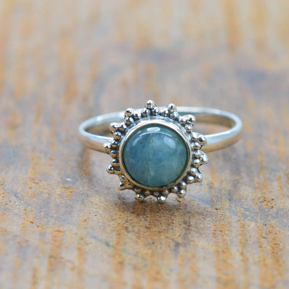 Aquamarine 925 Sterling Silver Ring