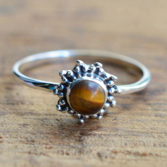 Tiger Eye 925 Sterling Silver Ring