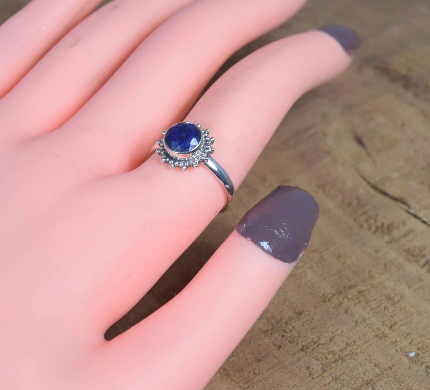 Blue Sapphire 925 Sterling Silver Ring