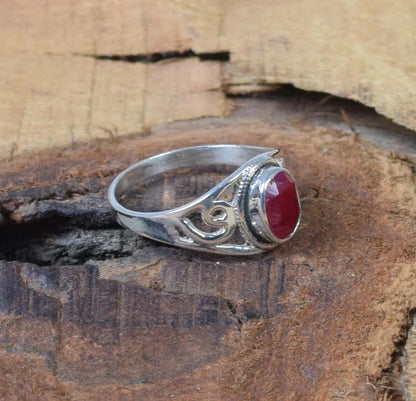 Red Ruby 925 Sterling Silver Ring