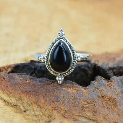 Kismet Black Onyx 925 Sterling Silver Ring