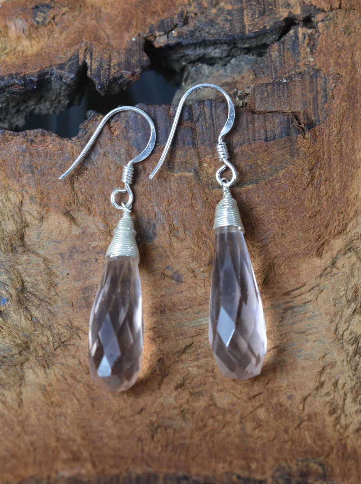 Crystal Quartz 925 Sterling Silver Earring