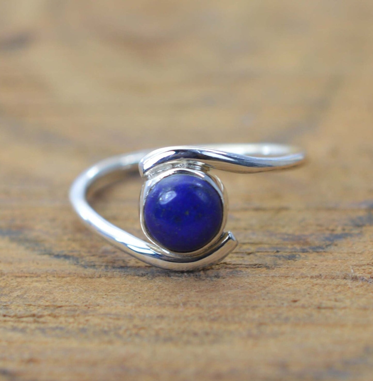 Blue Lapis Lazuli 925 Sterling Silver Ring