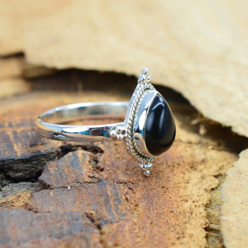 Kismet Black Onyx 925 Sterling Silver Ring