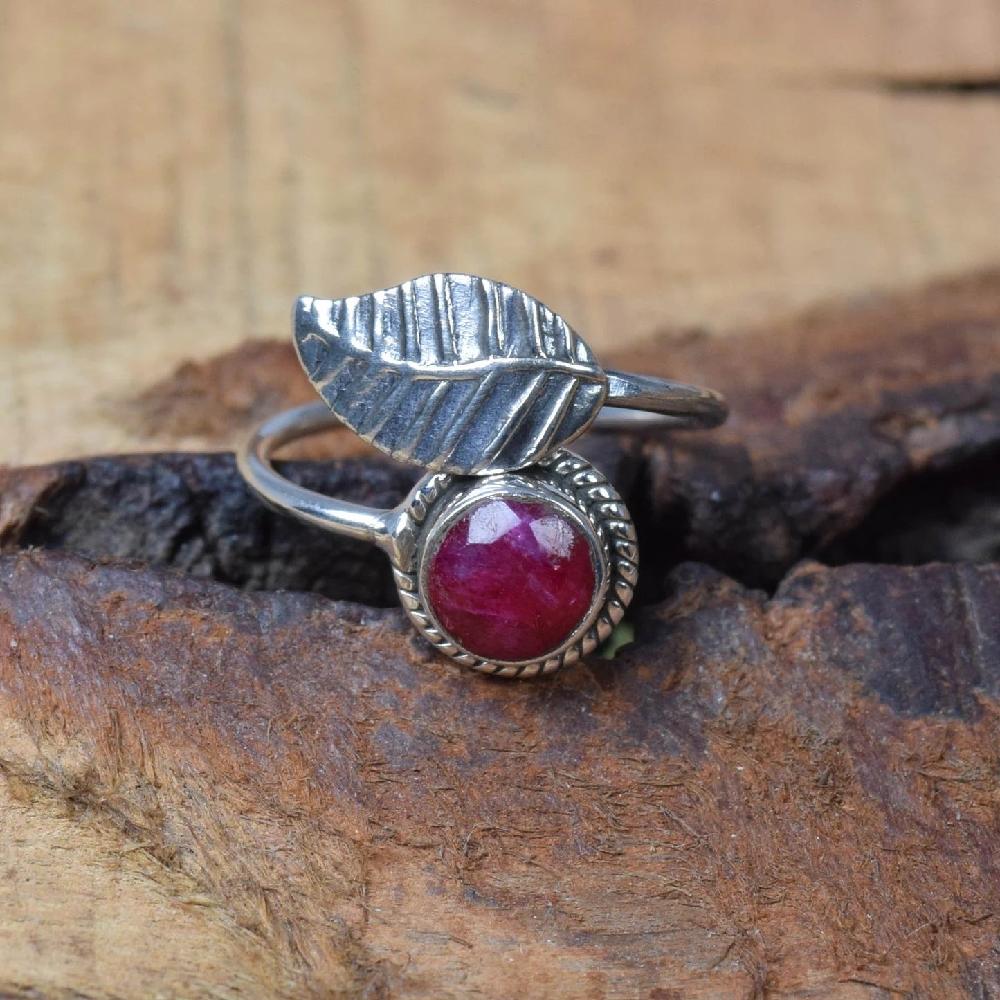 Red Ruby 925 Sterling Silver Ring