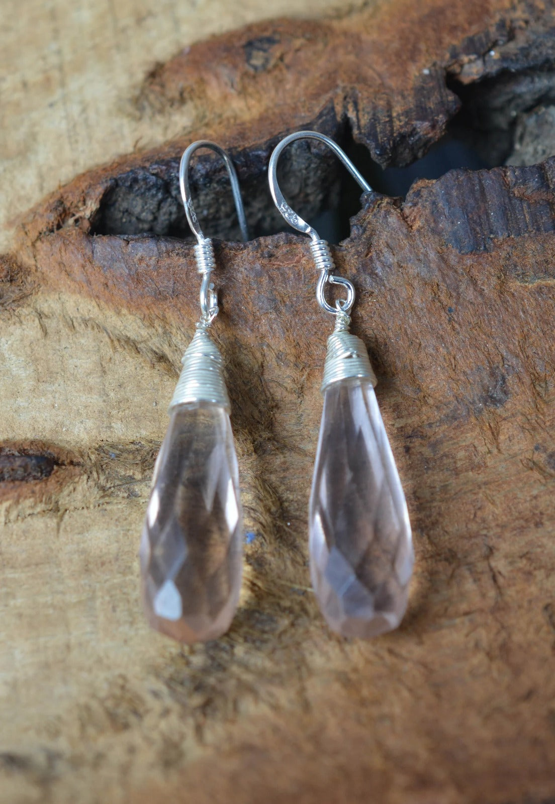 Crystal Quartz 925 Sterling Silver Earring