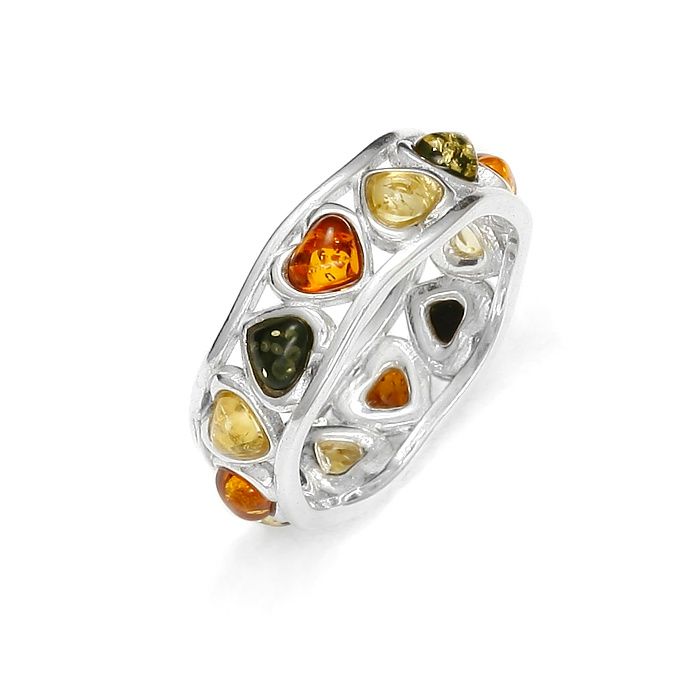 Baltic Amber 925 Sterling Silver Ring
