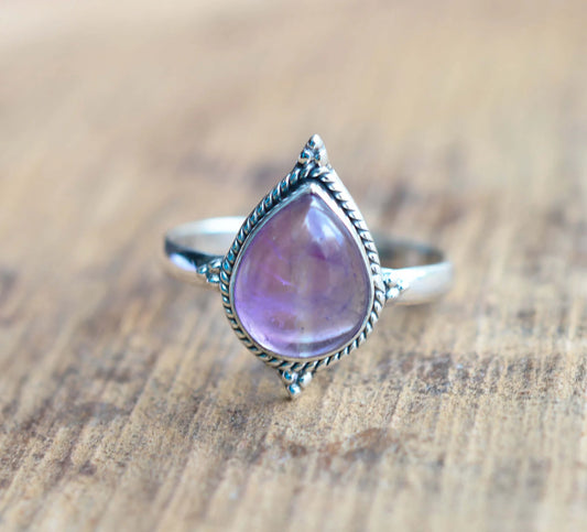 Kismet Purple Amethyst 925 Sterling Silver Ring