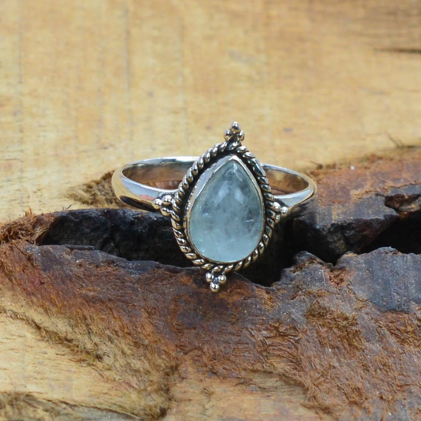 Kismet Aquamarine 925 Sterling Silver Ring