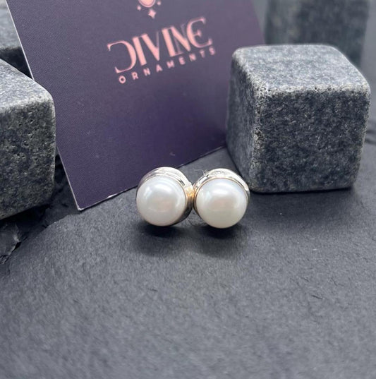 Freshwater Pearl Stud 925 Sterling Silver Stud