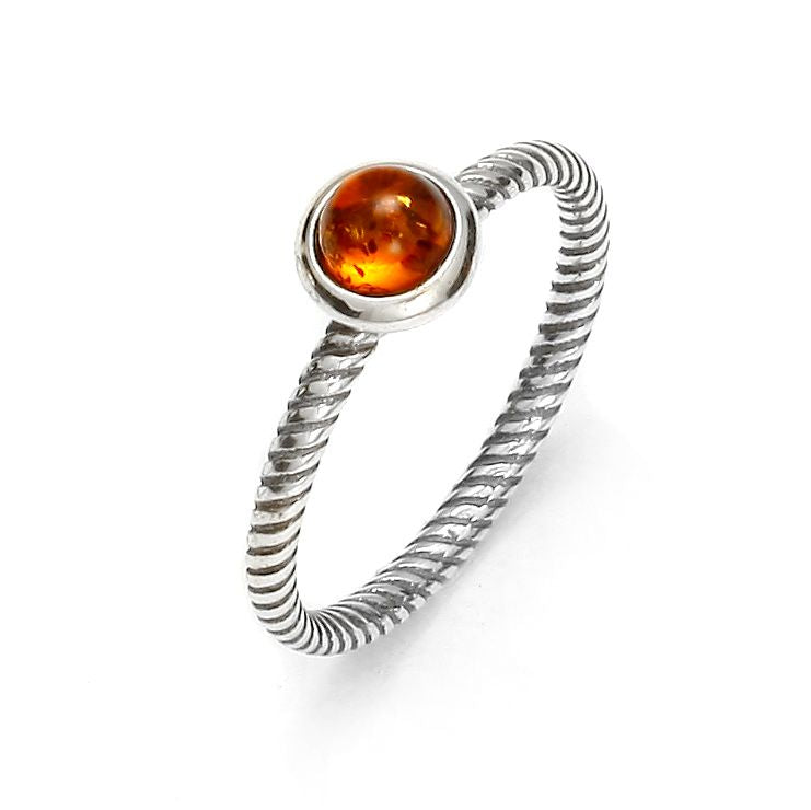 Baltic Amber 925 Sterling Silver Ring
