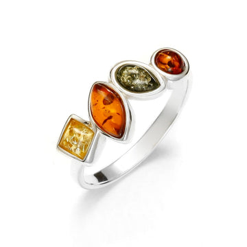 Baltic Amber 925 Sterling Silver Ring