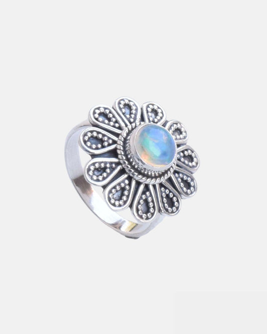 Ethiopian opal 925 Sterling Silver Gemstone Ring