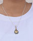 Yellow Citrine 925 Sterling Silver Gemstone Necklace