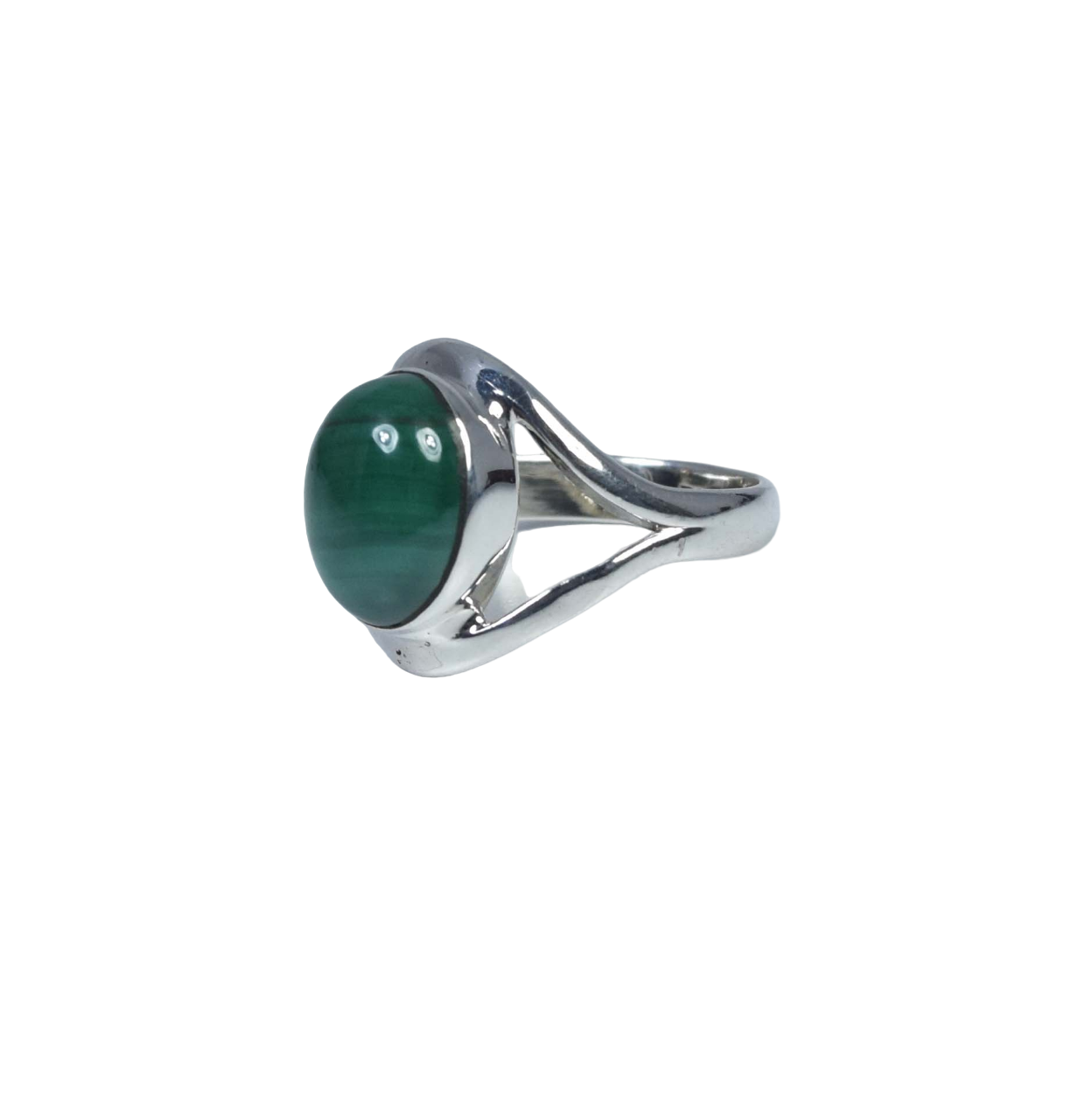 Green malachite 925 Sterling Silver Natural Gemstone Ring
