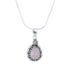 Rose Quartz 925 Sterling Silver Gemstone Necklace