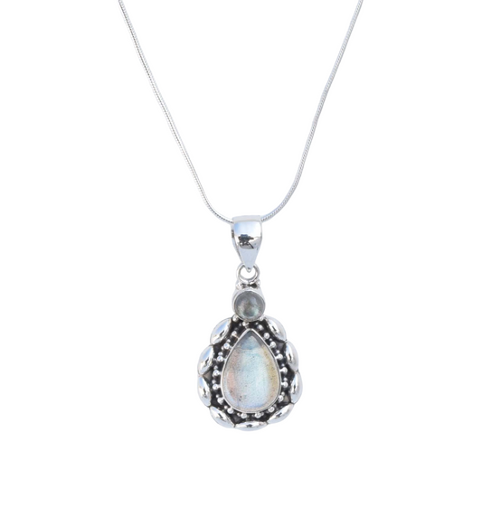 Labradorite 925 Sterling Silver Gemstone Necklace