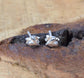 Silver Plain Rose Stud 925 Sterling Silver 1 PAIR Earring Jewelry ~ Handmade Jewelry ~ Designer Rose plain Stud ~ Gift For Christmas